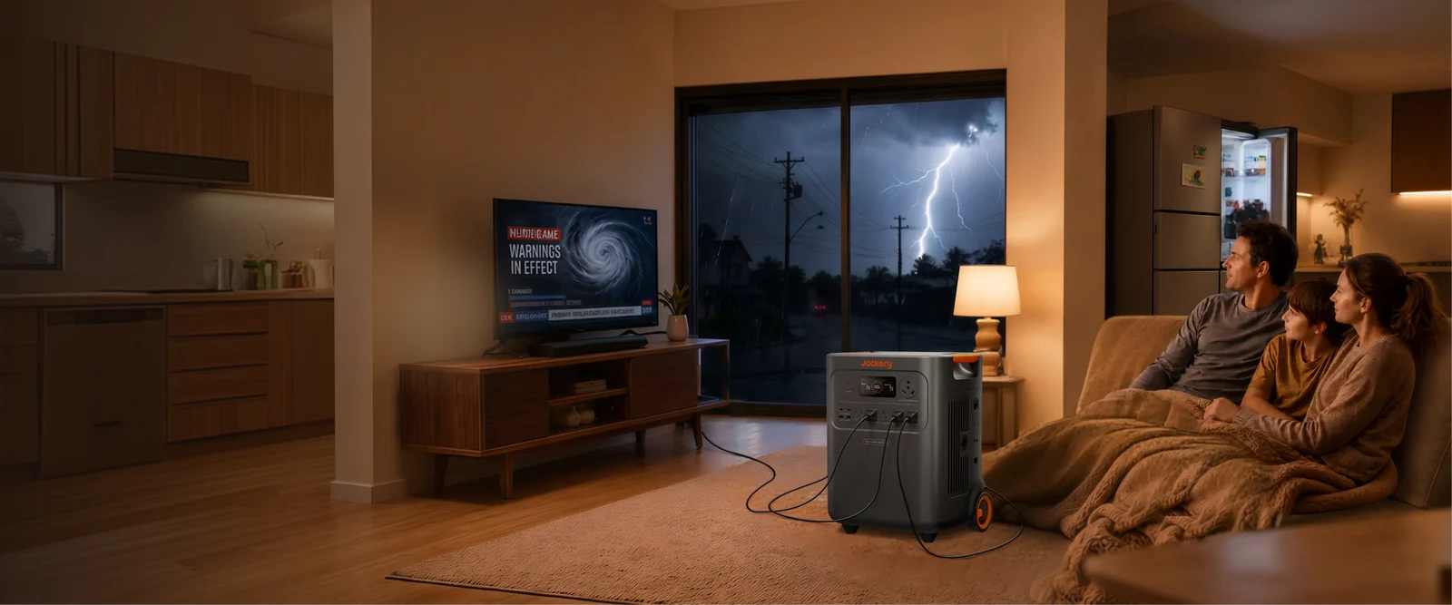 Official Jackery Canada home-backup campaign scene